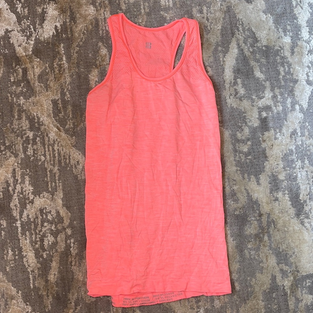 Neon pink athletic tank